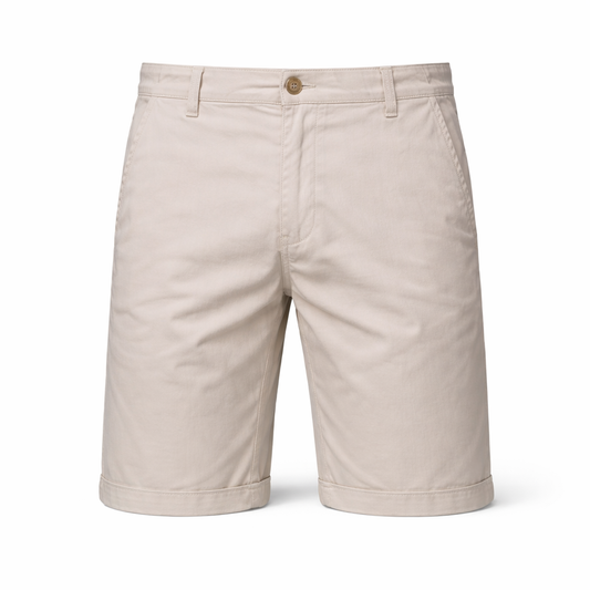 Men’s Cotton Shorts – Beige