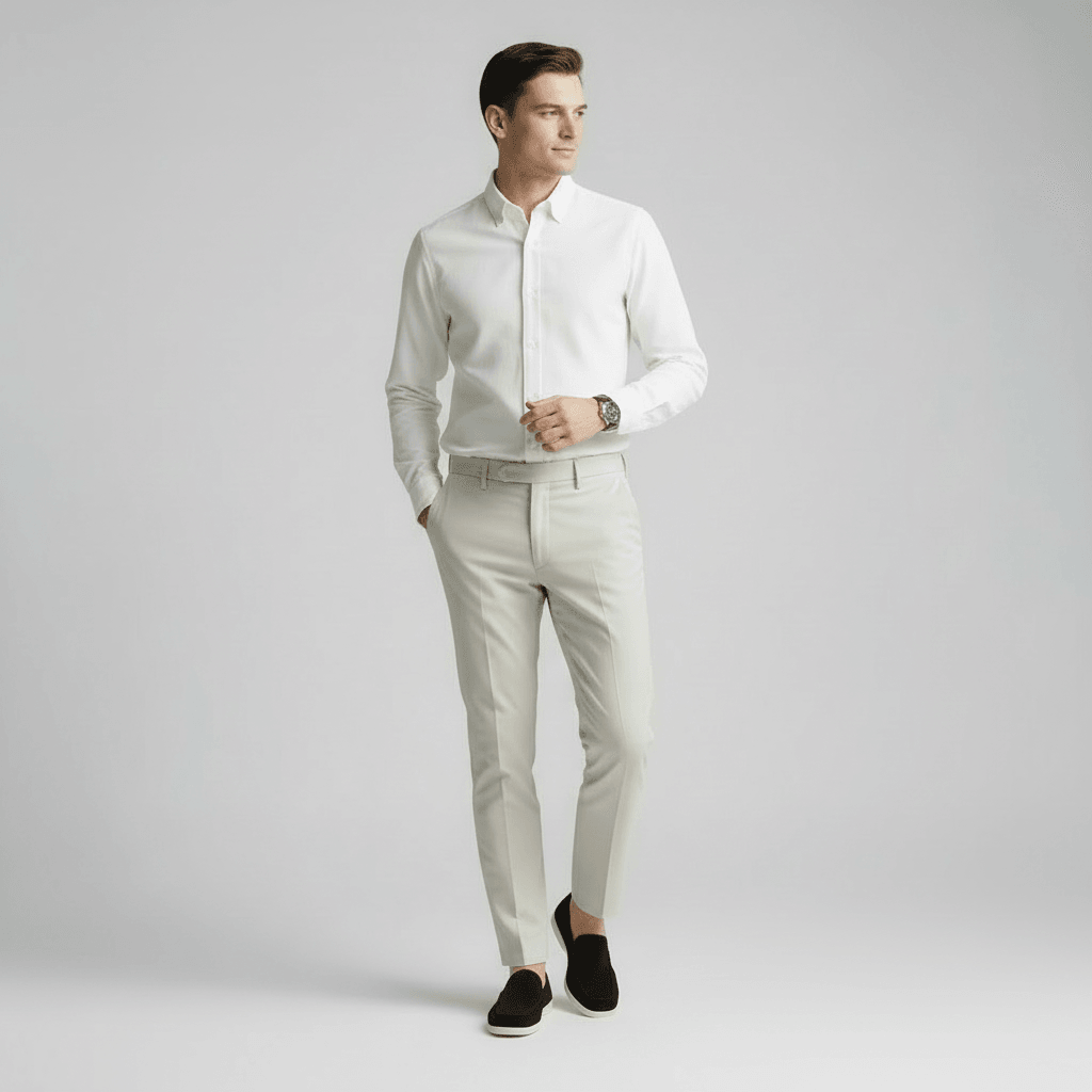 Black Suede Slip-On Loafers for Men