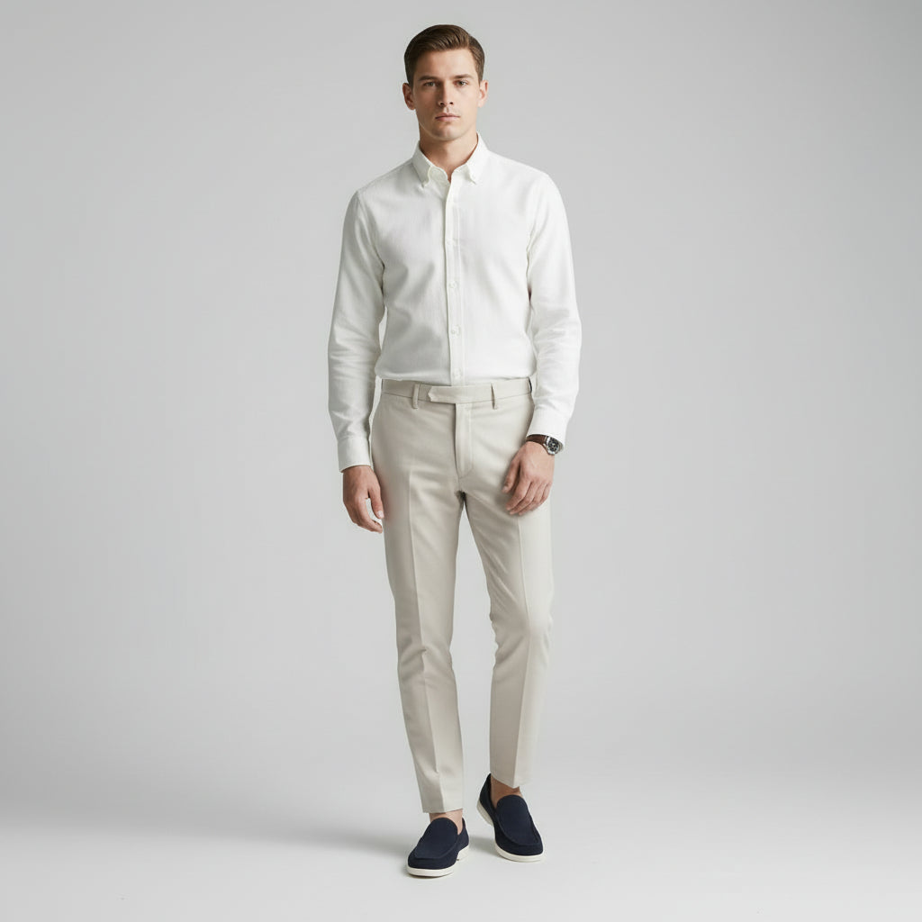 Blue Suede Slip-On Loafers for Men